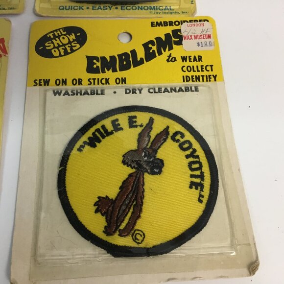 VTG Lot of Joy Patches Iron-On Sew Jean Patches Eagle Bull 70's Post Cards NOS - Picture 5 of 9